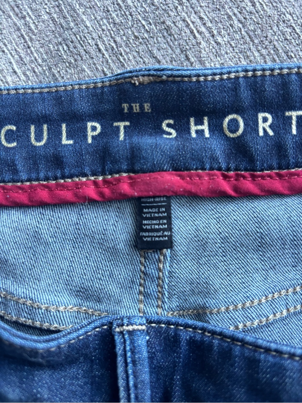 White House Black Market The Sculpt High Rise Denim Shorts Dark Wash 10 - Picture 4 of 4